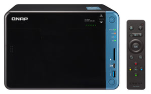 QNAP TS-653B NAS Tower Intel® Celeron® J3455 4 GB DDR3L 0 TB QNAP Turbo System Black