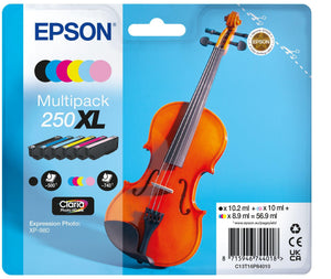 Epson Multipack 6-colours 250XL Violin Claria Photo HD Ink