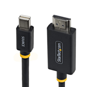StarTech.com 2m (6ft) Mini DisplayPort to HDMI Adapter Cable, 4K 60Hz with HBR3/HDCP 2.3/DPCP, MDP to HDMI 2.0, Active Video Converter, Mini DisplayPort Desktop to HDMI Monitor