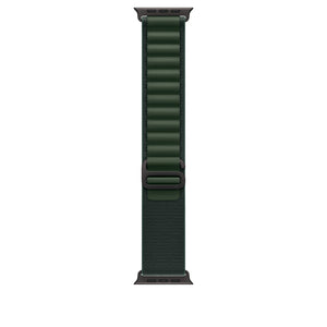 Apple 49mm Dark Green Alpine Loop - Large - Black Titanium Finish
