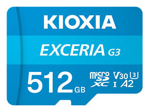 Kioxia EXCERIA G3 512 GB MicroSDXC UHS-I Class 10