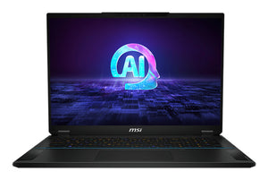 MSI Stealth 18 AI Studio A1VIG-001UK laptop Intel Core Ultra 9 185H 45.7 cm (18") UHD+ 64 GB DDR5-SDRAM 2 TB SSD NVIDIA GeForce RTX 4090 Wi-Fi 7 (802.11be) Windows 11 Pro Black