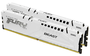 Kingston Technology FURY Beast 64GB 5200MT/s DDR5 CL40 DIMM (Kit of 2) White XMP