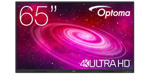Optoma 1651RK interactive whiteboard 165.1 cm (65") 3840 x 2160 pixels Touchscreen Black HDMI