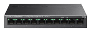 TP-Link LS1210P network switch Unmanaged L2 Gigabit Ethernet (10/100/1000) Power over Ethernet (PoE) Desktop Black