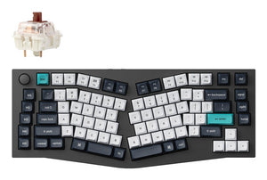 Keychron Q10 Max keyboard Universal USB + RF Wireless + Bluetooth QWERTY UK English Grey