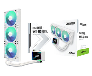 Asrock Challenger White 360 Digital Processor All-in-one liquid cooler 12 cm
