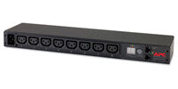 APC Rack PDU, Metered, 1U, 16A, 208/230V, (8) C13 power distribution unit (PDU) Black