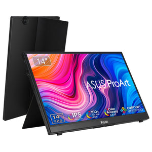 ASUS PA148CTV computer monitor 35.6 cm (14") 1920 x 1080 pixels Full HD LED Touchscreen Tabletop Black