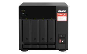 QNAP TS-473A NAS Tower Ryzen Embedded V1500B 8 GB DDR4 32 TB HDD QNAP Turbo System Black