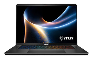MSI Stealth 16 AI+ B3WI-031UK Copilot+ PC Intel Core Ultra 9 386H Laptop 40.6 cm (16") Quad HD+ 32 GB DDR5-SDRAM 2 TB SSD NVIDIA GeForce RTX 5080 Wi-Fi 7 (802.11be) Windows 11 Home Black