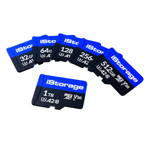 iStorage microSD card | 3 pack | 32GB MicroSDXC UHS-III Class 10