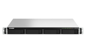 QNAP TS-464U-RP NAS Rack (1U) Intel® Celeron® N5095 8 GB DDR4 0 TB QNAP Turbo System Aluminium, Black