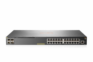 HPE Aruba Networking Aruba 2930F 24G PoE+ 4SFP+ TAA Managed L3 Gigabit Ethernet (10/100/1000) Power over Ethernet (PoE) 1U Grey