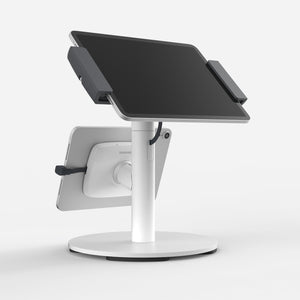 Bouncepad Clip Counter Twin | Compatible with All USB-C Tablets | White