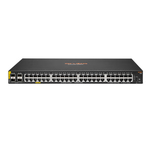 HPE Aruba Networking 6100 48G Class4 PoE 4SFP+ 370W Managed L3 Gigabit Ethernet (10/100/1000) Power over Ethernet (PoE) 1U Black