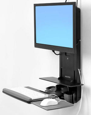 Ergotron 61-080-085 monitor mount / stand 61 cm (24") Wall Black