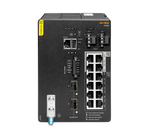 HPE Aruba Networking CX 4100i 12p 1GbE 8p Class4 PoE and 4p Class6 PoE 2p SFP+ DIN Mount Managed L2 Gigabit Ethernet (10/100/1000) Power over Ethernet (PoE) 4U Black