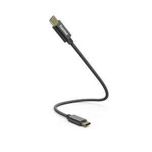 Hama 00201604 USB cable USB 2.0 0.2 m USB C 0.48 Gbit/s Black