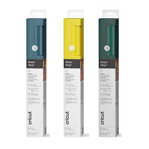 Cricut Smart Vinyl Matless Permanent Vinyl (13 in x 36 in) Forrest Green, Yellow, Deep Seafoam