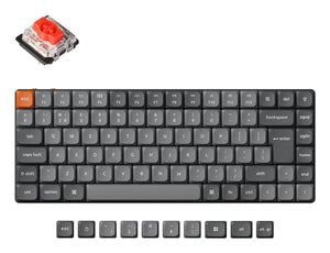 Keychron K3 Max keyboard Gaming USB + RF Wireless + Bluetooth QWERTY UK English Grey