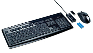 Fujitsu LX850, GB keyboard Mouse included Home/Office RF Wireless Black