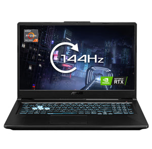 ASUS TUF Gaming A17 FA706NF-HX006W AMD Ryzen™ 5 7535HS Laptop 43.9 cm (17.3") Full HD 16 GB DDR5-SDRAM 512 GB SSD NVIDIA GeForce RTX 2050 Wi-Fi 6 (802.11ax) Windows 11 Home Black