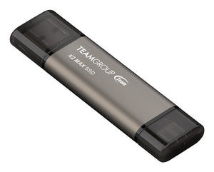 Team Group X2 MAX 2 TB USB Type-A / USB Type-C 3.2 Gen 2 (3.1 Gen 2) Grey