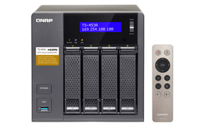 QNAP TS-453A NAS Tower Intel® Celeron® N3150 4 GB DDR3L 0 TB QNAP Turbo System Black