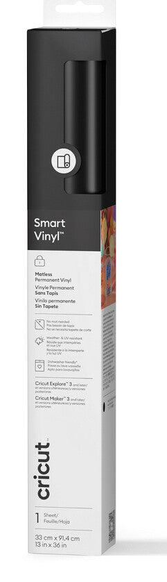Cricut Smart Vinyl Permanent Black Matte