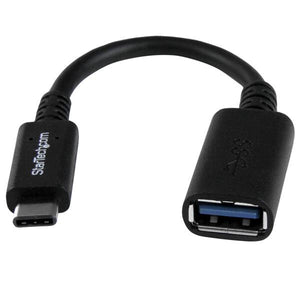 StarTech.com 6in (15cm) USB-C to USB-A Adapter, USB 5Gbps, 3A, USB-C Male to USB-A Female Converter, USB-IF Certified - Thunderbolt Compatible