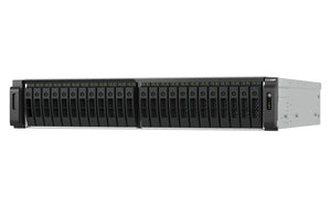 QNAP TS-H3077AFU-R7-64G NAS/storage server Rack (2U) AMD Ryzen™ 5 64 GB DDR5 0 TB QuTS hero Black, Metallic