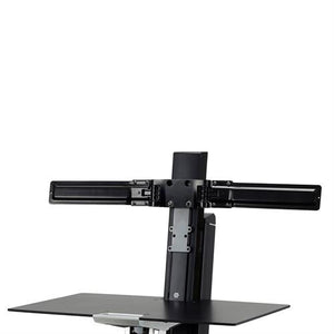 Ergotron Dual Monitor Double-Hinged Bow 63.5 cm (25") Desk Black