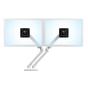 Ergotron MX Series Desk Dual Monitor Arm 61 cm (24") White
