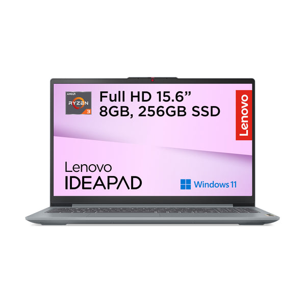 Lenovo IdeaPad Slim 3 15AMN8 AMD Ryzen™ 5 40 Laptop 39.6 cm (15.6") Full HD 8 GB LPDDR5-SDRAM 256 GB SSD Wi-Fi 6 (802.11ax) Windows 11 Home Grey English