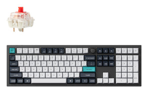 Keychron Q6 Max keyboard Universal USB + RF Wireless + Bluetooth QWERTY UK English Black, White