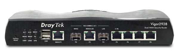 DrayTek Vigor 2928 Multi-Gigabit Multi-WAN Wired FTTP Router