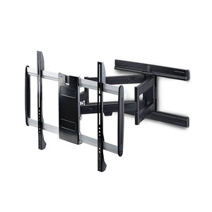 StarTech.com Ultra-Slim Articulating TV Wall Mount for up to 65-inch and 99lb/45kg Flat Screens, VESA 600x400, TAA-Compliant Low-Profile Bracket
