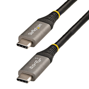 StarTech.com 6.6ft (2m) USB-C Cable, USB 5Gbps, 100W (5A) Power Delivery, 4K 60Hz DP Alt Mode, TPE Jacket - Thunderbolt Compatible