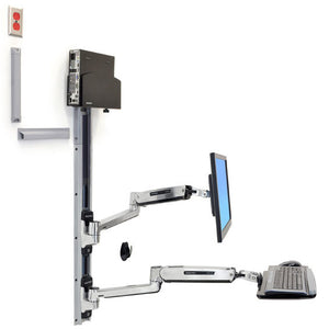 Ergotron 45-359-026 monitor mount / stand 106.7 cm (42") Wall Silver