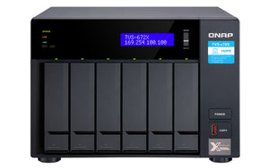 QNAP TVS-672X NAS Tower Intel® Core™ i3 8 GB DDR4 0 TB QNAP QTS Black