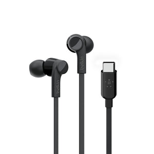 Belkin ROCKSTAR Headset Wired In-ear Calls/Music USB Type-C Black