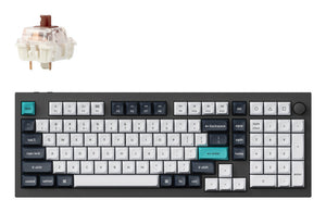 Keychron Q5 Max keyboard Universal USB + RF Wireless + Bluetooth QWERTY UK English Black, White