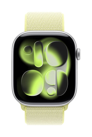Apple MFFL4ZM/A smart wearable accessory Band Yellow Nylon, Recycled polyester, Spandex