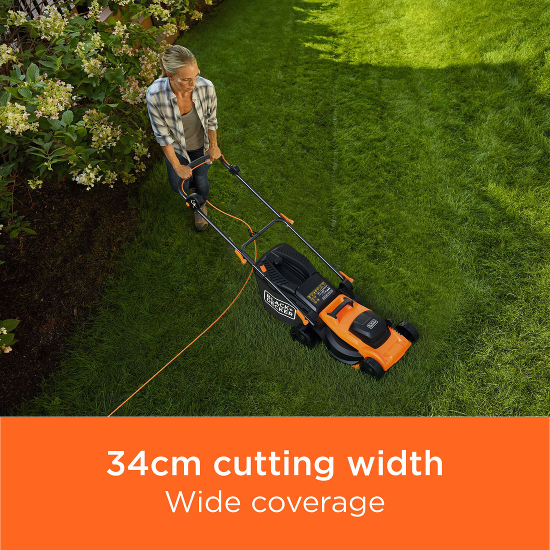 Black & Decker BLACK+DECKER BEMWP340-GB 34cm Corded Mower