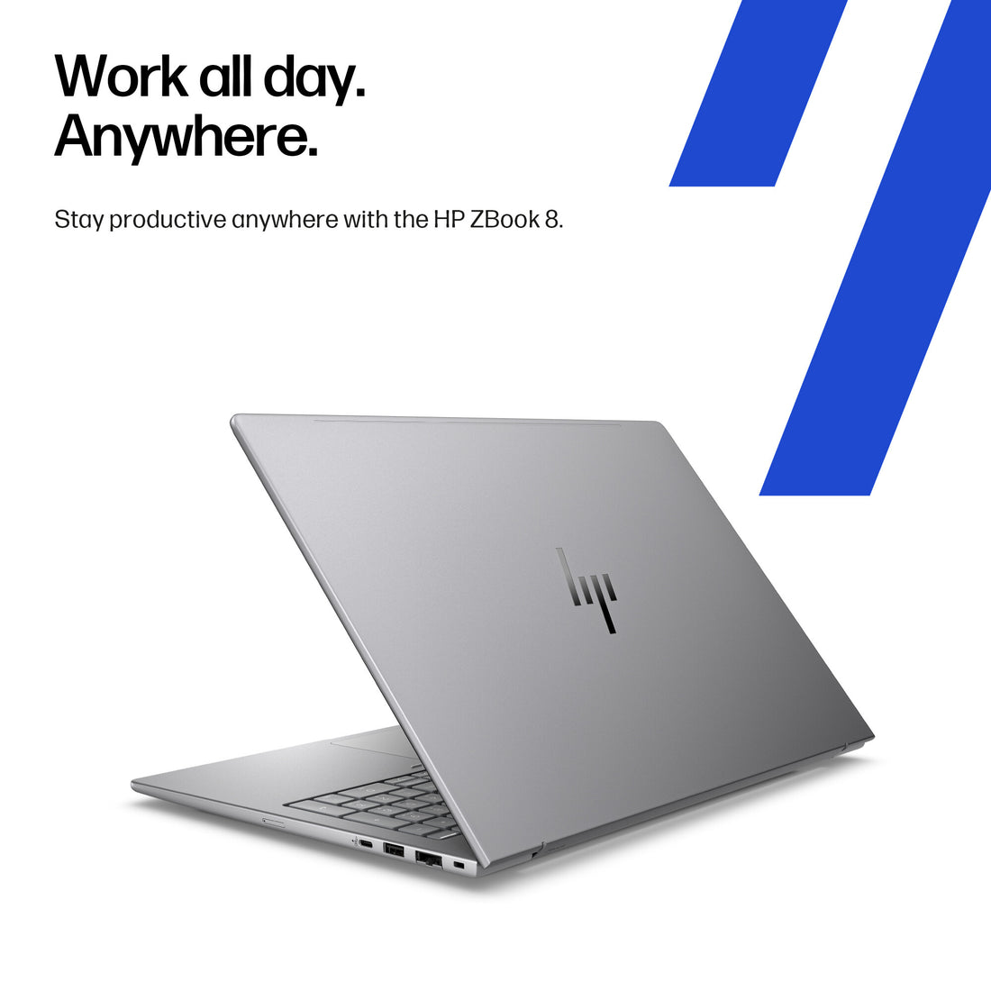 HP ZBook 8 G1i 16 inch Mobile Workstation PC Wolf Pro Security Edition - Data Science Intel Core Ultra 9 285H 40.6 cm (16") 2.5K 64 GB DDR5-SDRAM 1 TB SSD NVIDIA RTX 500 Ada Wi-Fi 7 (802.11be) Windows 11 Pro AI Workstation, AI PC Silver