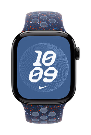 Apple MGAX4ZM/A smart wearable accessory Band Blue Fluoroelastomer
