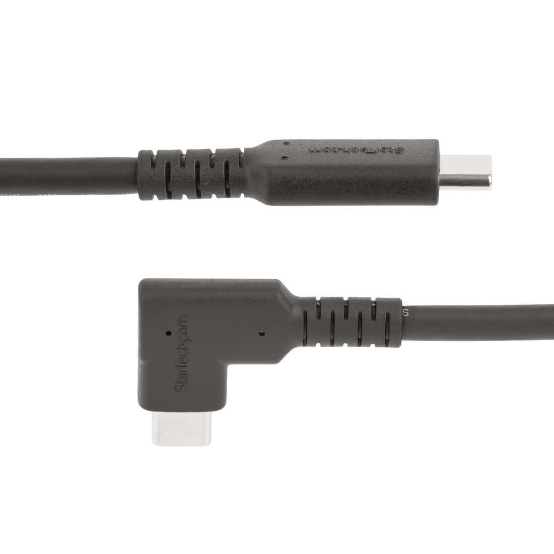 StarTech.com 3ft (1m) USB-C Cable, Right-Angled, USB 10Gbps, 100W (5A) Power Delivery, 8K 60Hz / 4K 144Hz DP Alt Mode, Rugged USB C Cord - Thunderbolt Compatible