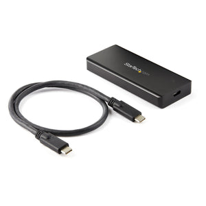 StarTech.com USB-C 10Gbps M.2 NVMe PCIe SSD Enclosure - Rugged Aluminum External M.2 PCIe M-Key Case IP67 Rated - 1GB/s Read/Write - Supports 2230/2242/2260/2280 - TB3 Compatible - Mac/PC - TAA