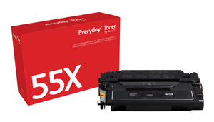 Everyday™ Black Toner by Xerox compatible with HP 55X (CE255X), High capacity